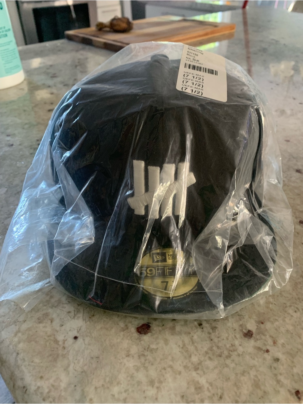 Men’s Black Baseball Cap with GLOW-IN-THE-DARK Logo - Style UNDEFEATED BRAND